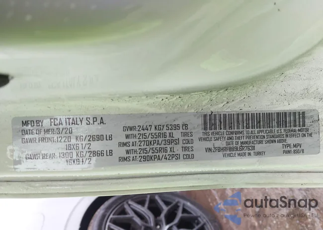 ZFBHRFBB9L6R76311: 43713139