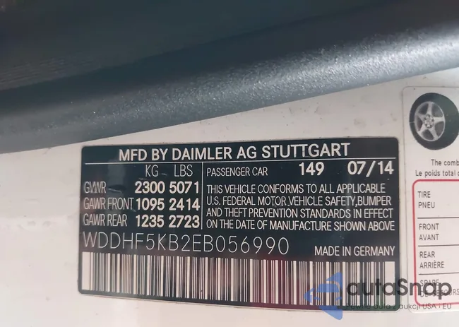 WDDHF5KB2EB056990: 43713162