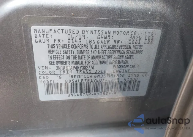 3N1AB7AP4KY382774: 43713426