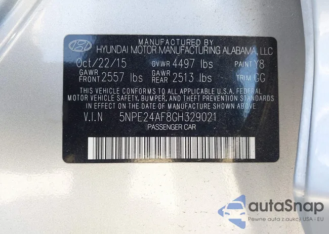 5NPE24AF8GH329021: 43713496