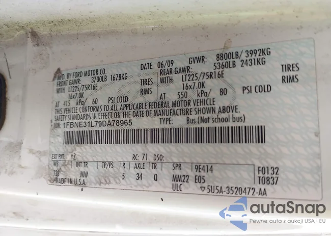 1FBNE31L79DA78965: 43713540