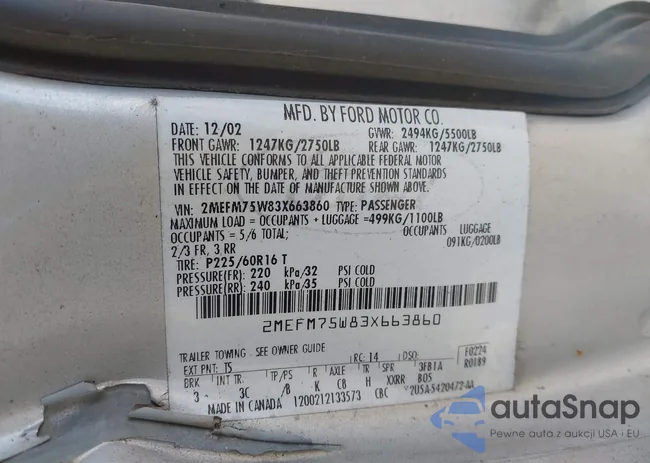 2MEFM75W83X663860: 43713595