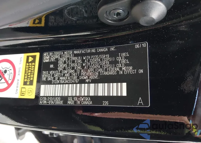 2T2ZK1BA3AC034787: 43712681