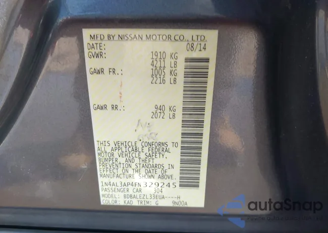 1N4AL3AP4FN329245: 43712918