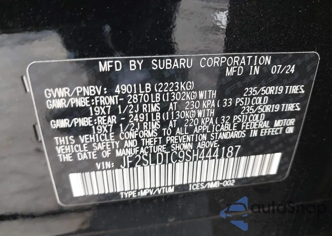 JF2SLDTC9SH444187: 43714409