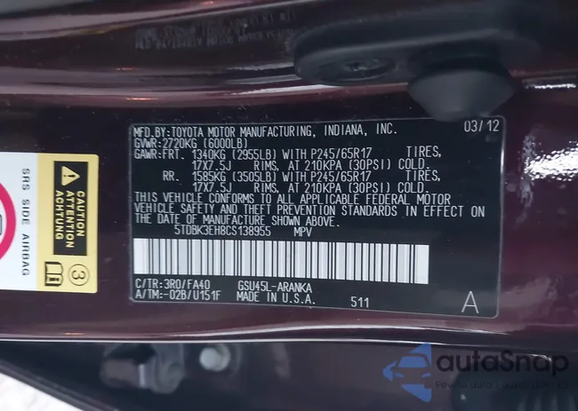 5TDBK3EH8CS138955: 43714533