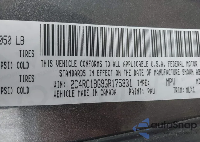 2C4RC1BG9GR175331: 43714617