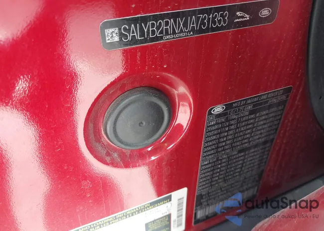 SALYB2RNXJA731353: 43713659