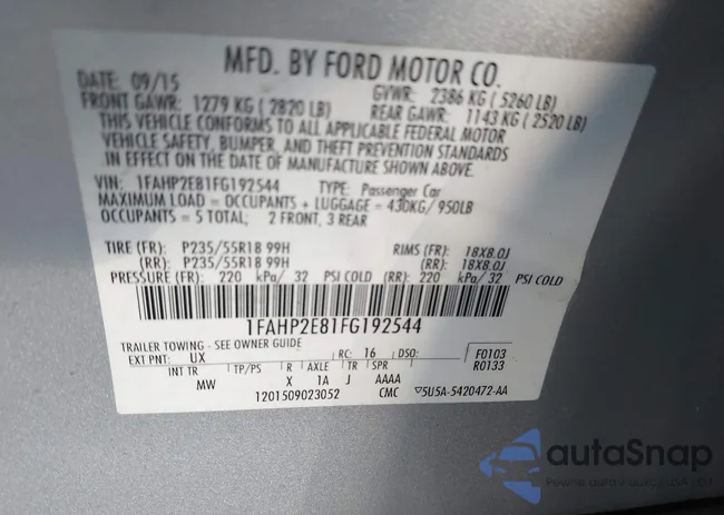 1FAHP2E81FG192544: 43713829