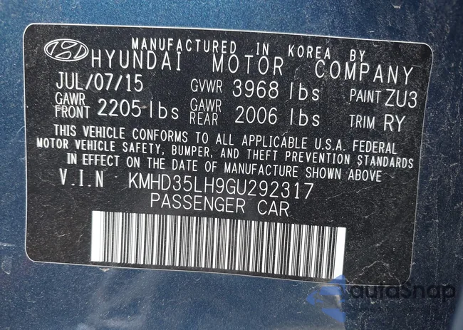 KMHD35LH9GU292317: 43714016