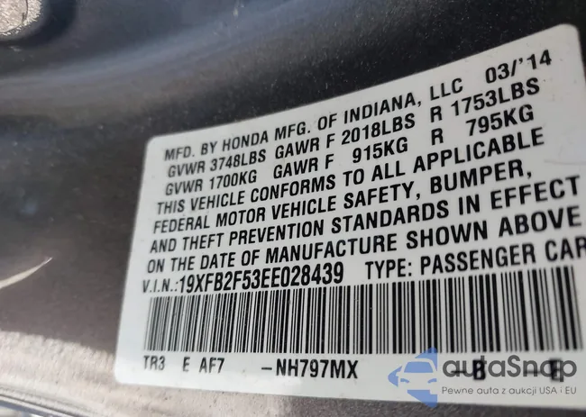 19XFB2F53EE028439: 43715218