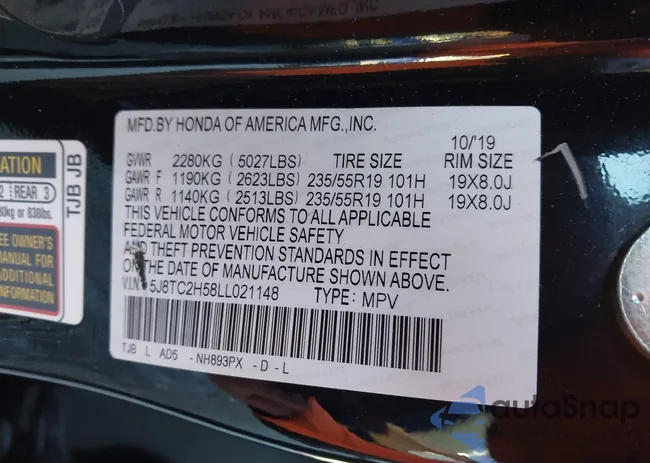 5J8TC2H58LL021148: 43715379