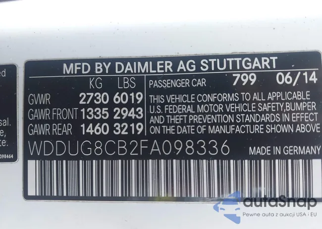 WDDUG8CB2FA098336: 43716253