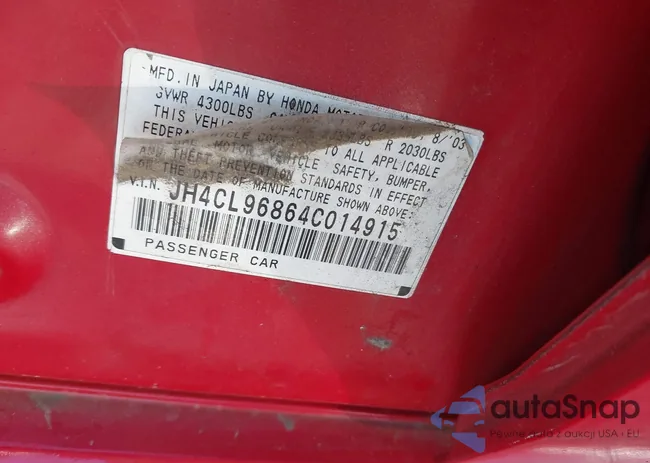 JH4CL96864C014915: 43715744