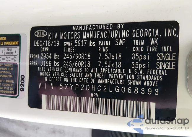 5XYP2DHC2LG068393: 43715776