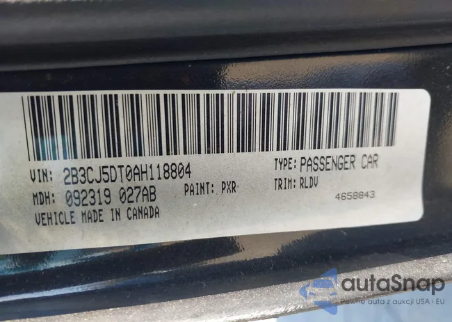 2B3CJ5DT0AH118804: 43715831