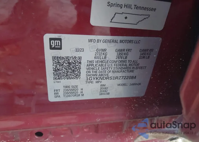 1GYKNDRS1RZ722084: 43715869