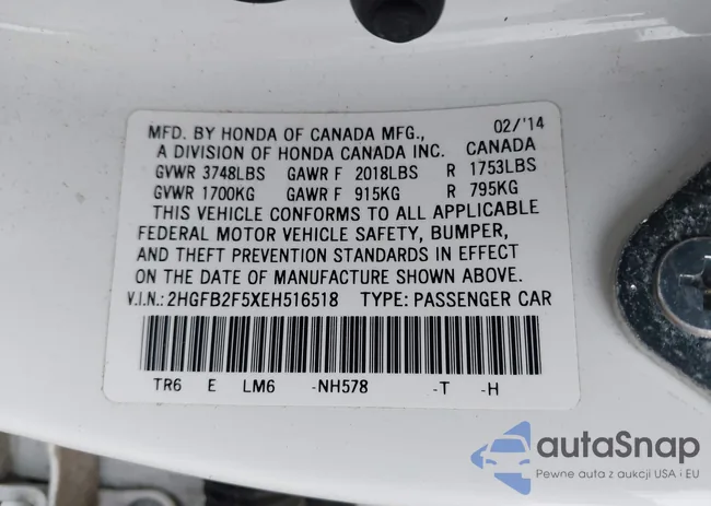 2HGFB2F5XEH516518: 43715992