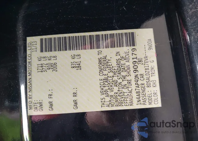 1N4AB7AP4DN909179: 43717042