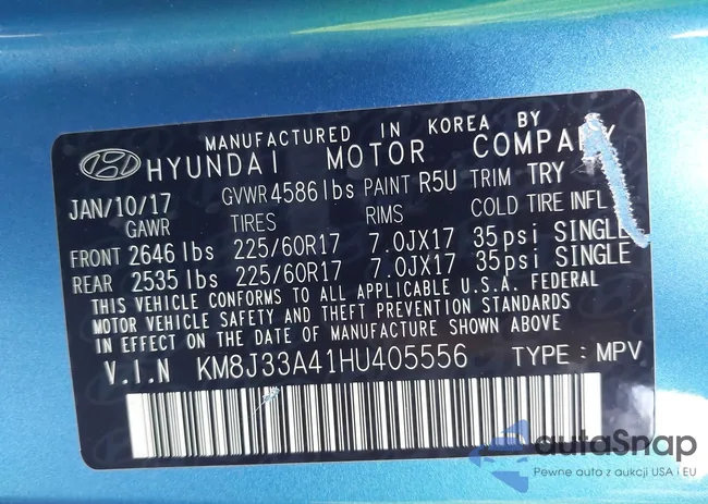 KM8J33A41HU405556: 43717048