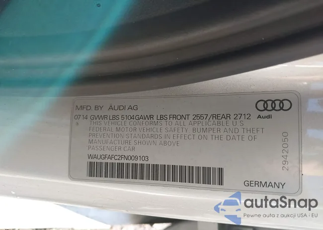 WAUGFAFC2FN009103: 43717423