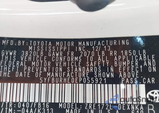 5YFBURHE0EP055921: 43717461