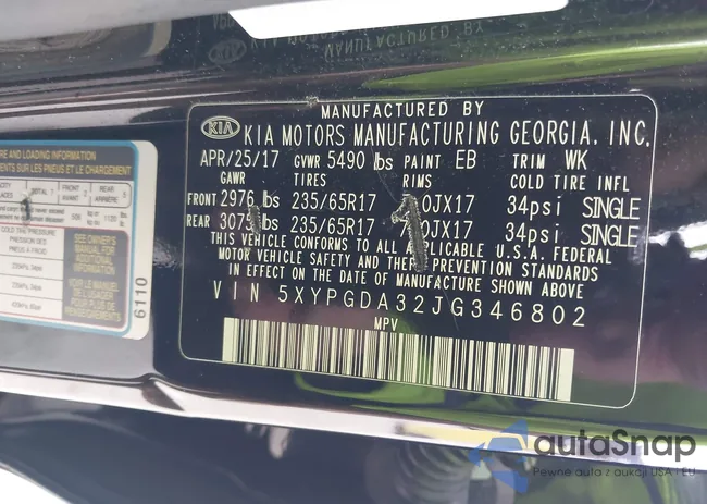 5XYPGDA32JG346802: 43716642