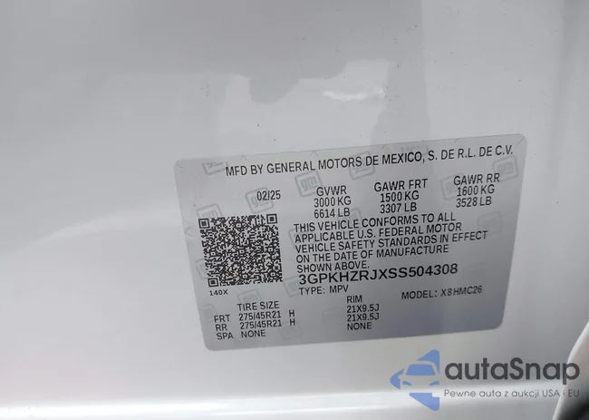 3GPKHZRJXSS504308: 43716705