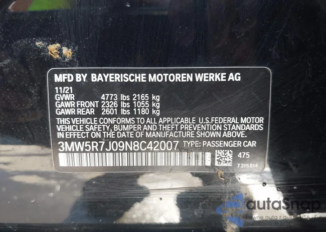 3MW5R7J09N8C42007: 43716869