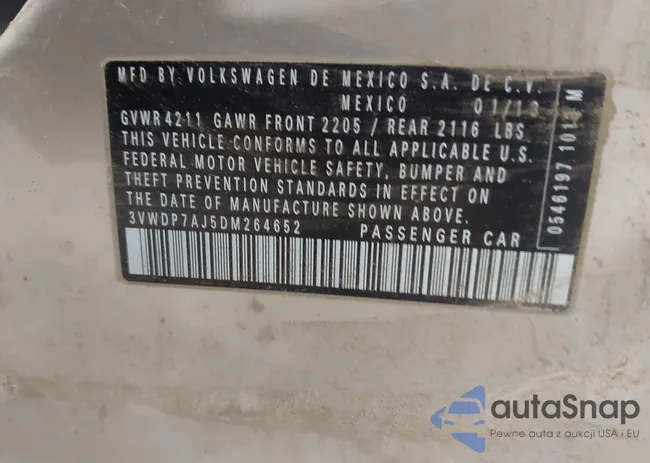 3VWDP7AJ5DM264652: 43716925