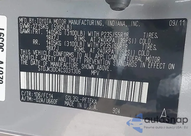 5TDJK3DC4CS031306: 43716963