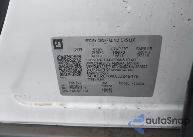 5GAERCKWXJJ246470: 43718052