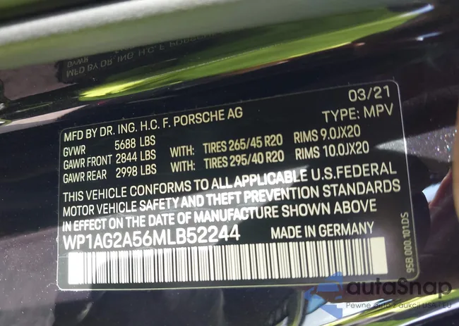 WP1AG2A56MLB52244: 43718076