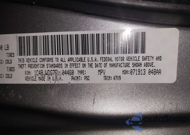 1C4BJWDG7EL104460: 43718401