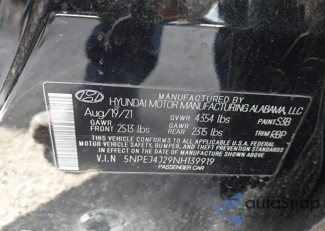 5NPEJ4J29NH139919: 43717840