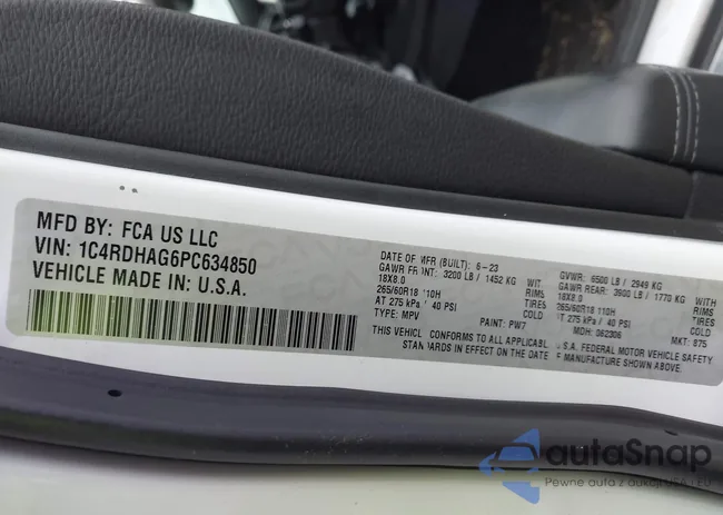 1C4RDHAG6PC634850: 43717847