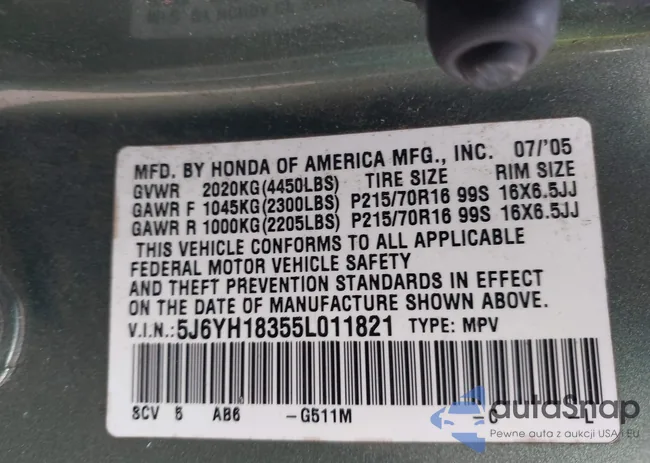 5J6YH18355L011821: 43717941