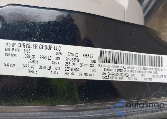 2A4RR5D14AR230624: 43719071