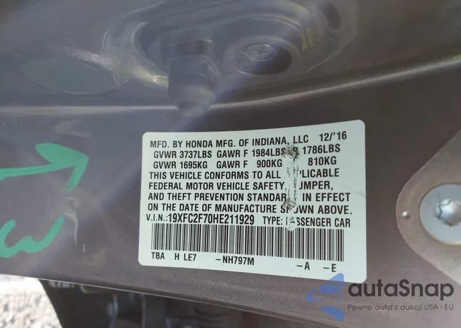 19XFC2F70HE211929: 43719205