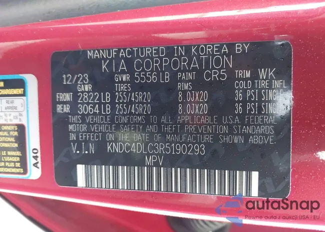 KNDC4DLC3R5190293: 43719428