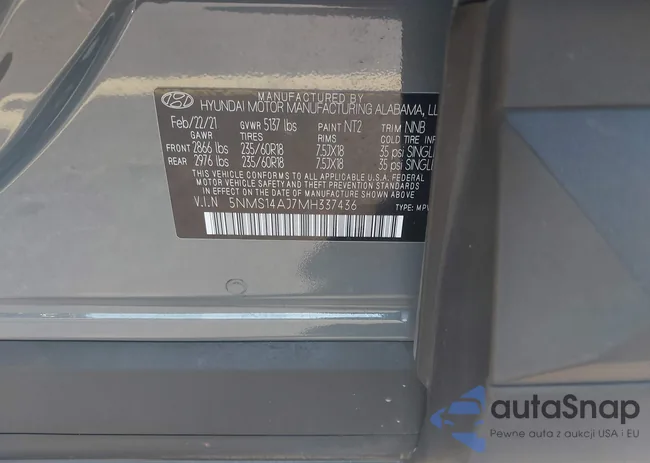 5NMS14AJ7MH337436: 43719438