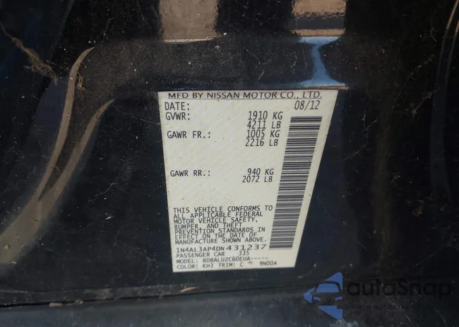 1N4AL3AP4DN431237: 43719508