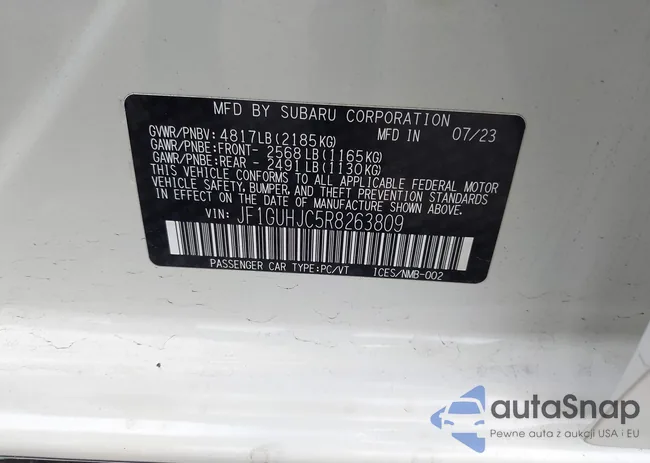 JF1GUHJC5R8263809: 43718805