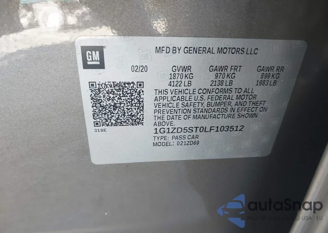 1G1ZD5ST0LF103512: 43718887