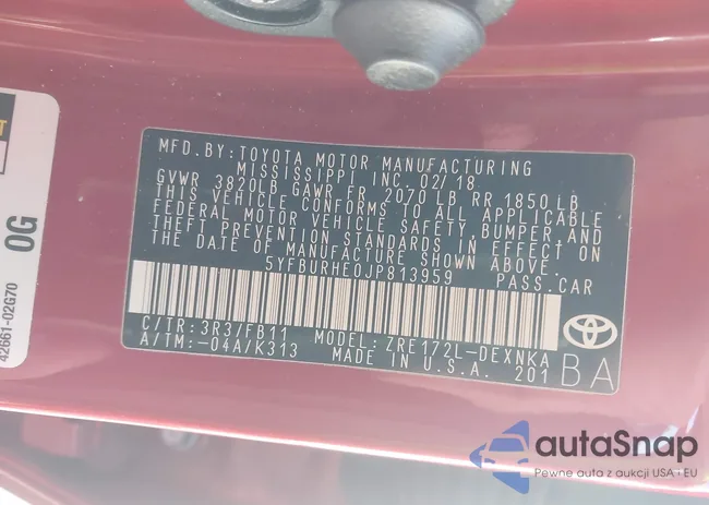 5YFBURHE0JP813959: 43720069