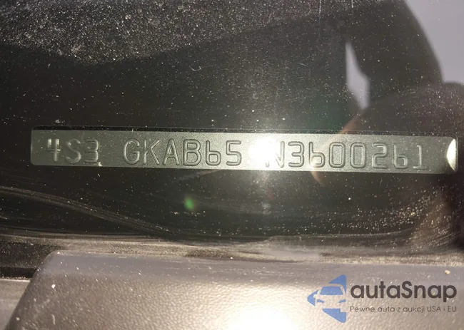 4S3GKAB65N3600261: 43720151