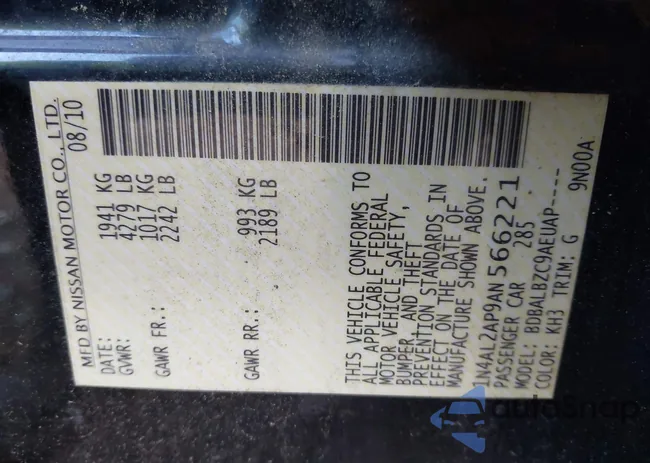 1N4AL2AP9AN566221: 43720286