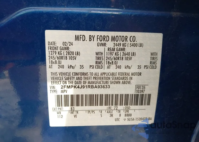 2FMPK4J91RBA93633: 43720357