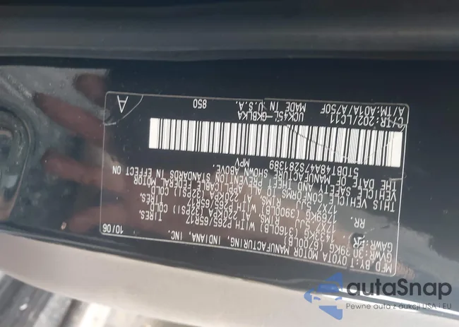 5TDBT48A47S281389: 43720587