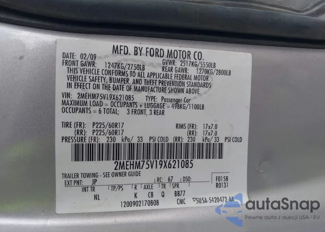 2MEHM75V19X621085: 43719738